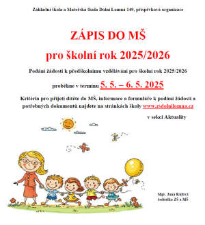 Zápis MŠ