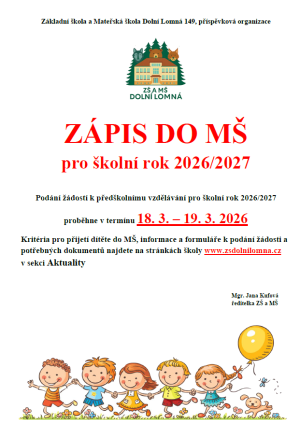 Zápis MŠ